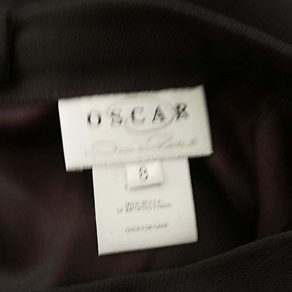Oscar De La Renta women 8 brown wool‎ pencil skirt